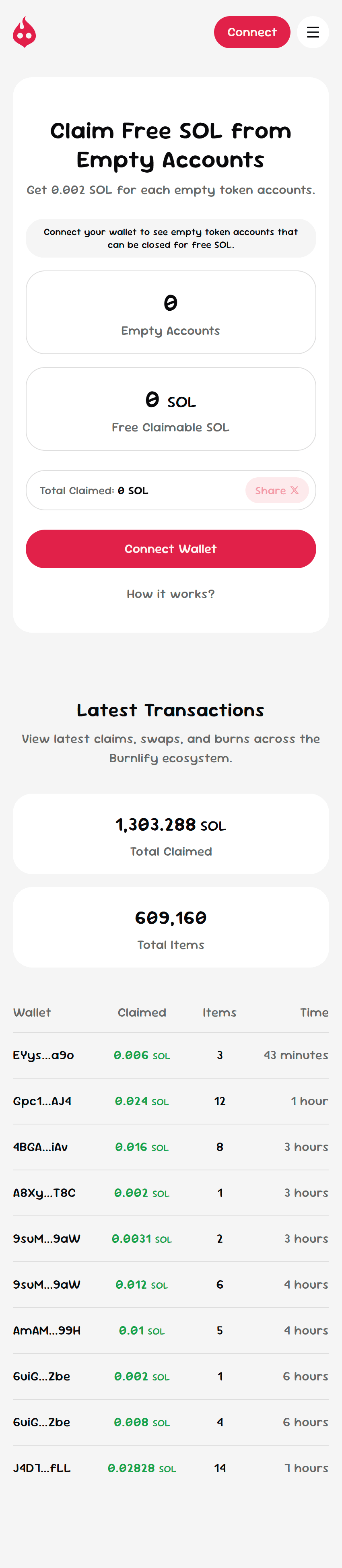 Burnlify mobile preview