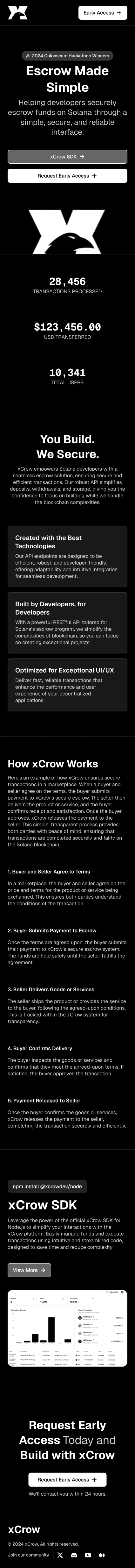 xCrow mobile preview